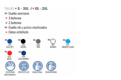 Características poleras polo