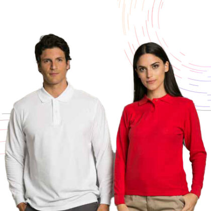 Poleras de pique manga larga